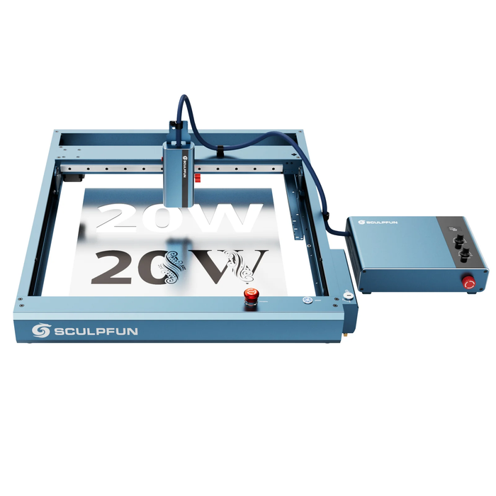 SCULPFUN A9 Ultra 20W Fiber & 40W Diode 2-in-1 Laser Machine for Metal & Non-Metal Engraving