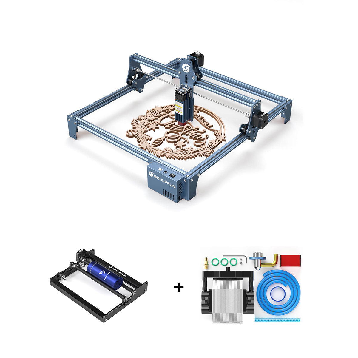 【SCULPFUN S9】レーザー彫刻機 中古 延長レールパ ーツ付き　梱包済 SCULPFUN S9】レーザー彫刻機 中古 延長レールパ ーツ付き 梱包済