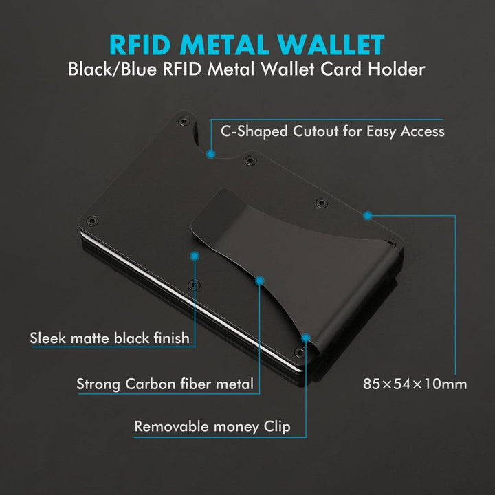 2 Packs Metal Wallet Card Holder