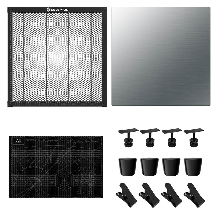 SCULPFUN H3 Laser Cutting Honeycomb Panel Workbench 400x400mm