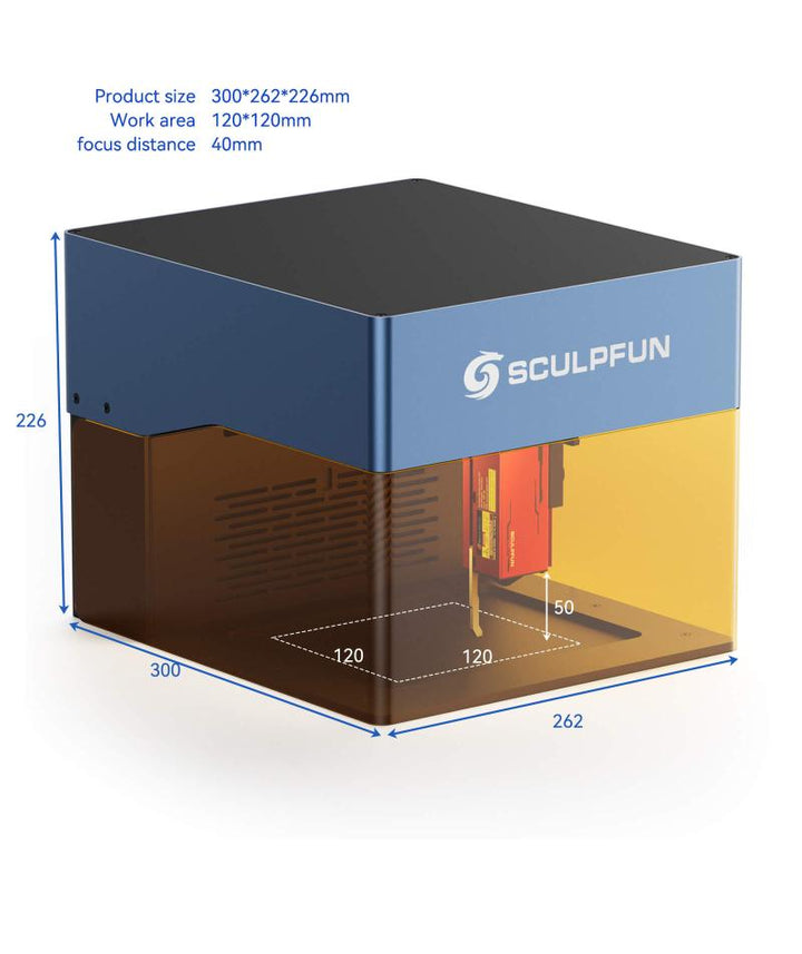 Máquina De Gravação A Laser Sculpfun Icube 100-240v 5w | Parcelamento Máquina De Gravação A Laser Sculpfun Icube 100-240v 5w | Parcelamento