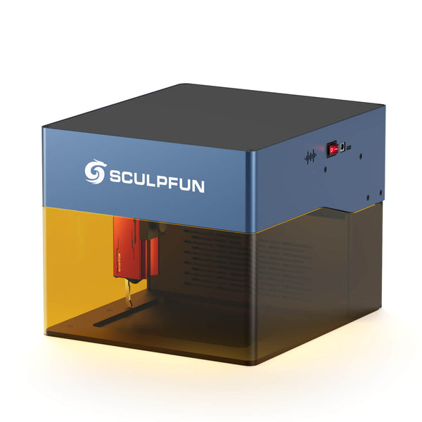 SCULPFUN iCube 3W Portable Laser Engraving Machine with Smoke Filter 125x125mm Engraving Area