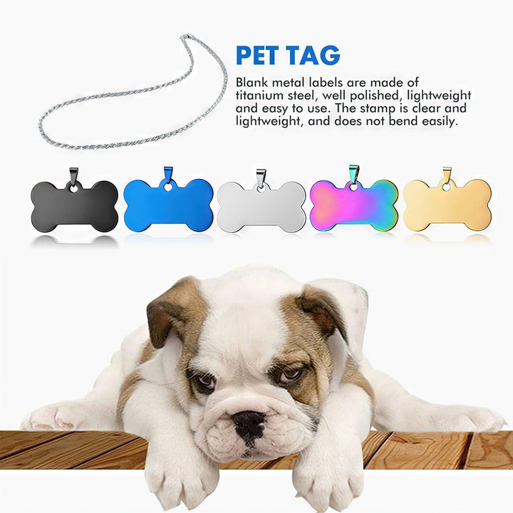 Engraving Materials Pet ID Tag + Necklace + Bracelet + Ring