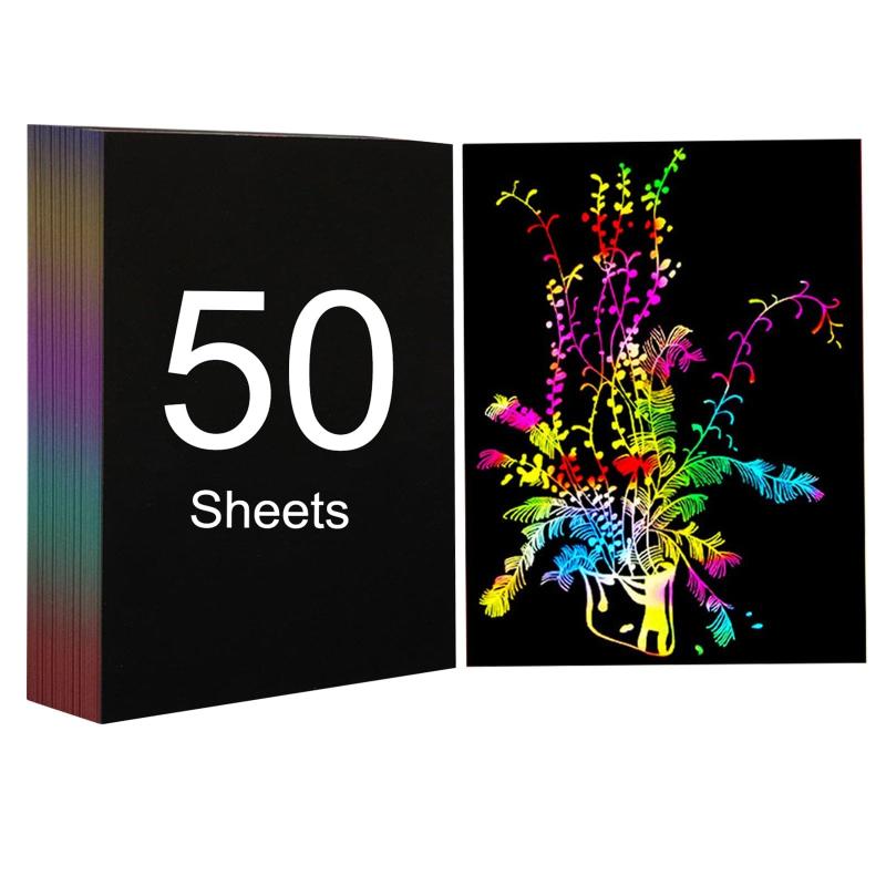 One Scratch Size Chart 50 Pcs A4 Size Magic Scratch Paper Set – Sculpfun Europe