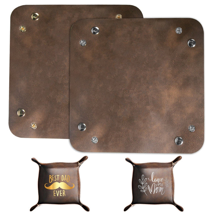 2 Packs Leather Tray Table Top