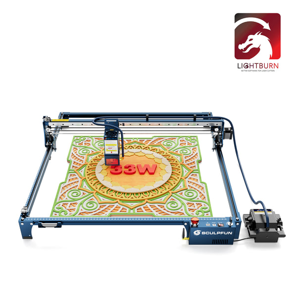 LightBurn License Key + SCULPFUN S30 Ultra 33W Laser Machine