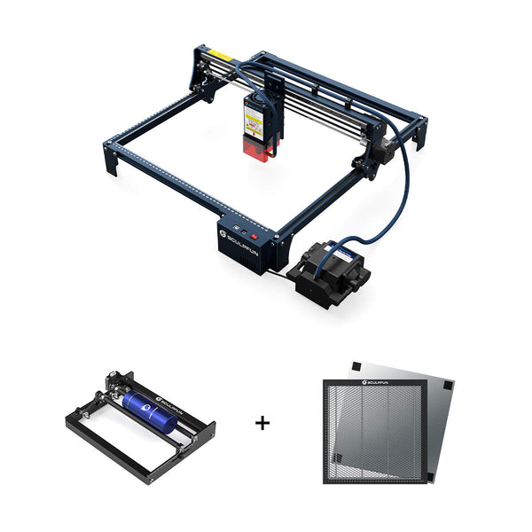 Sculpfun s30 pro max 20W Laserstecher + Rotary Roller + 40*40 cm Wabenplatte