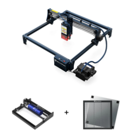 SCULPFUN S30 Pro Max 20W Laser Engraver + Rotary Roller + 35*35cm Honeycomb Panel